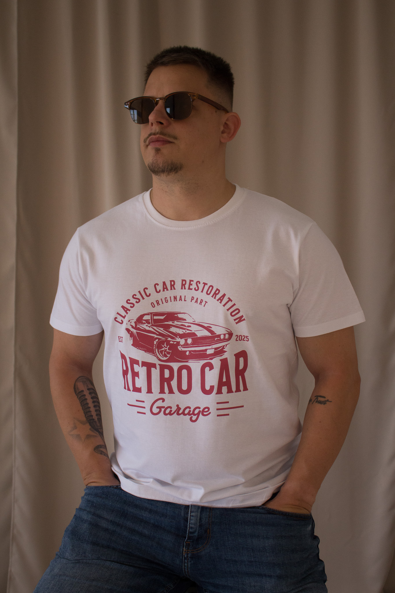 Tričko Retro car