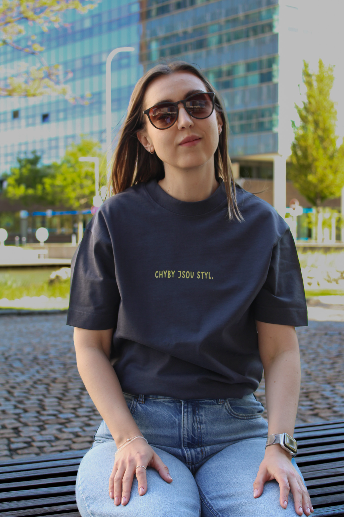 Oversize unisex tričko Chyby jsou styl.