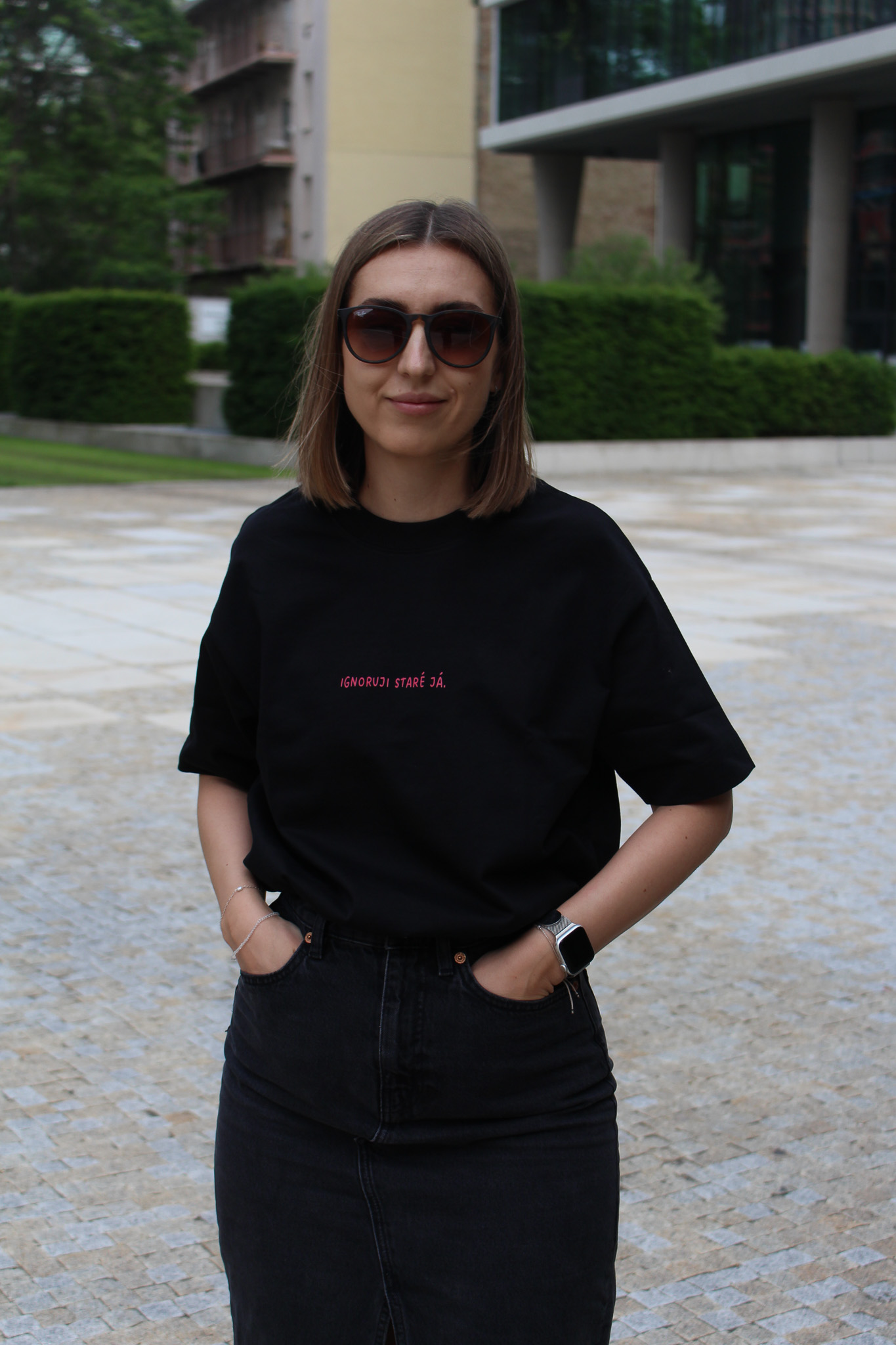 Oversize unisex tričko Ignoruji staré já.