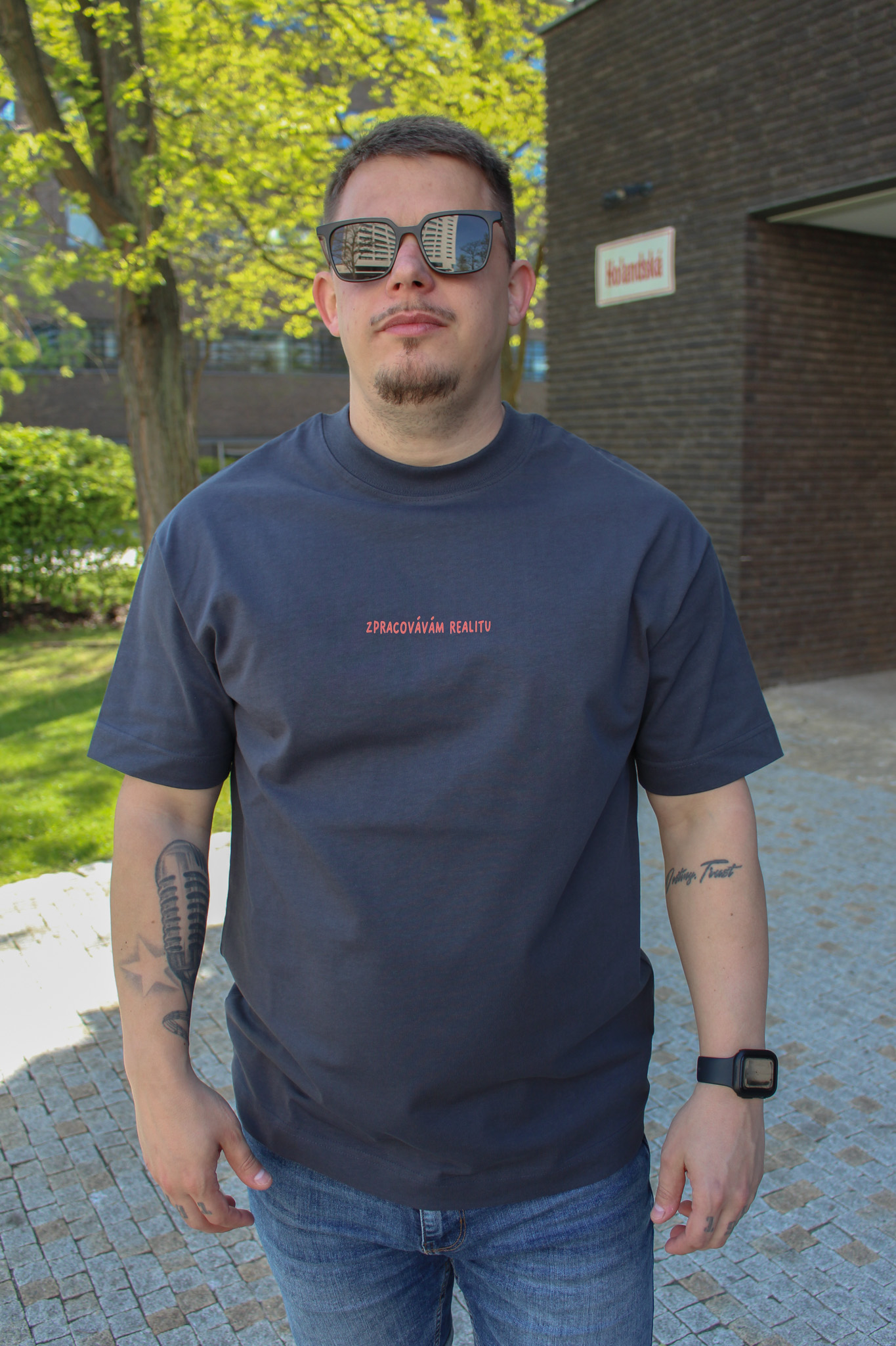 Oversize unisex tričko Zpracovávám realitu