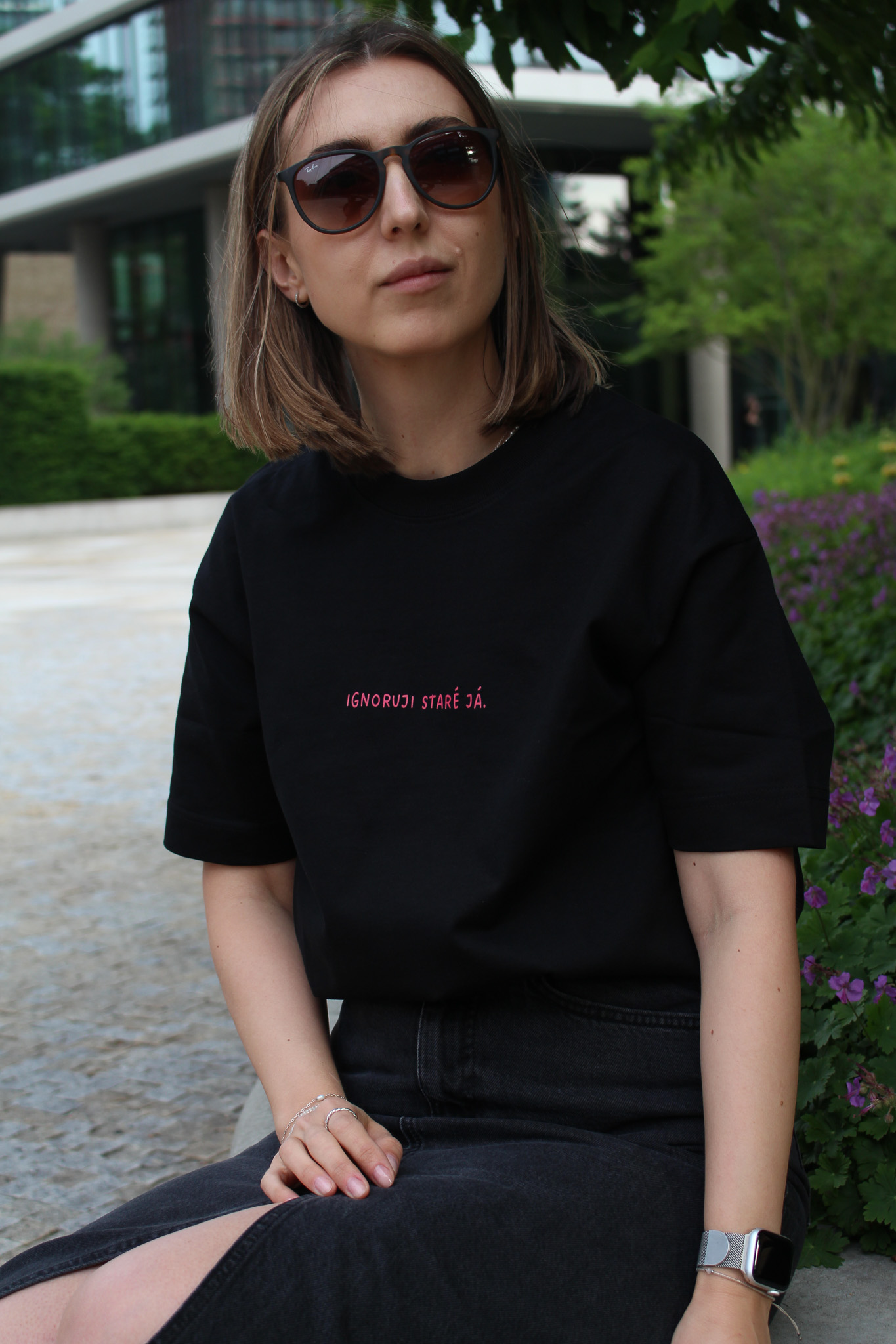 Oversize unisex tričko Ignoruji staré já.