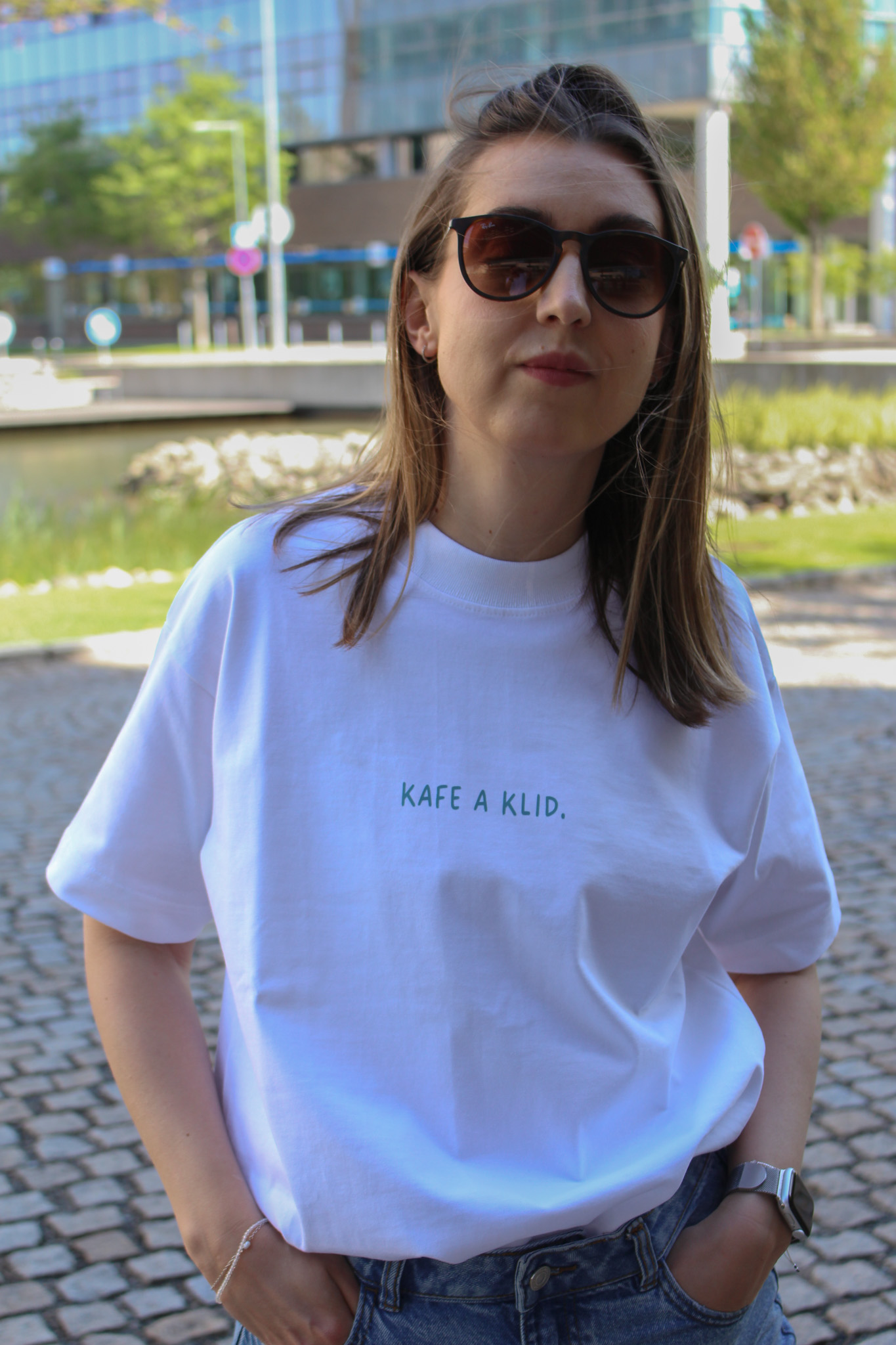 Oversize unisex tričko Kafe a klid.