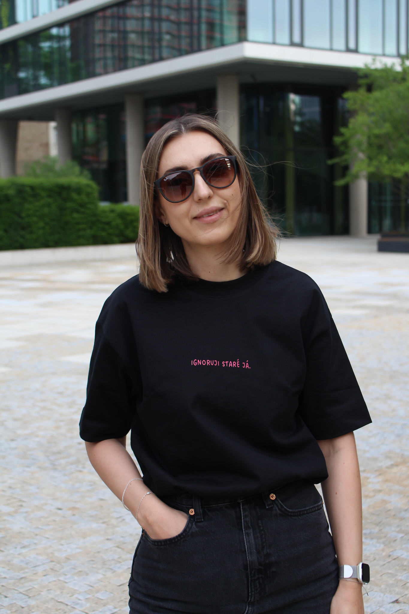 Oversize unisex tričko Ignoruji staré já.